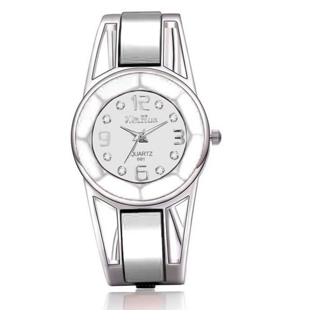 Модные женские Аналоговые Кварцевые Спортивные наручные часы с кристаллами из