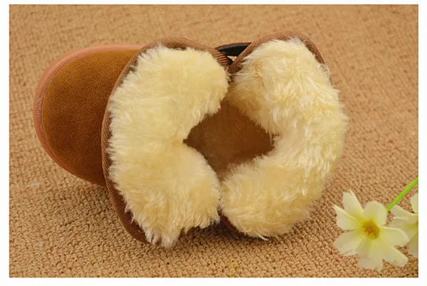 2017 Новый Толстый Зимний Тепло износостойкие Мартин Мальчик Сапоги Обувь для