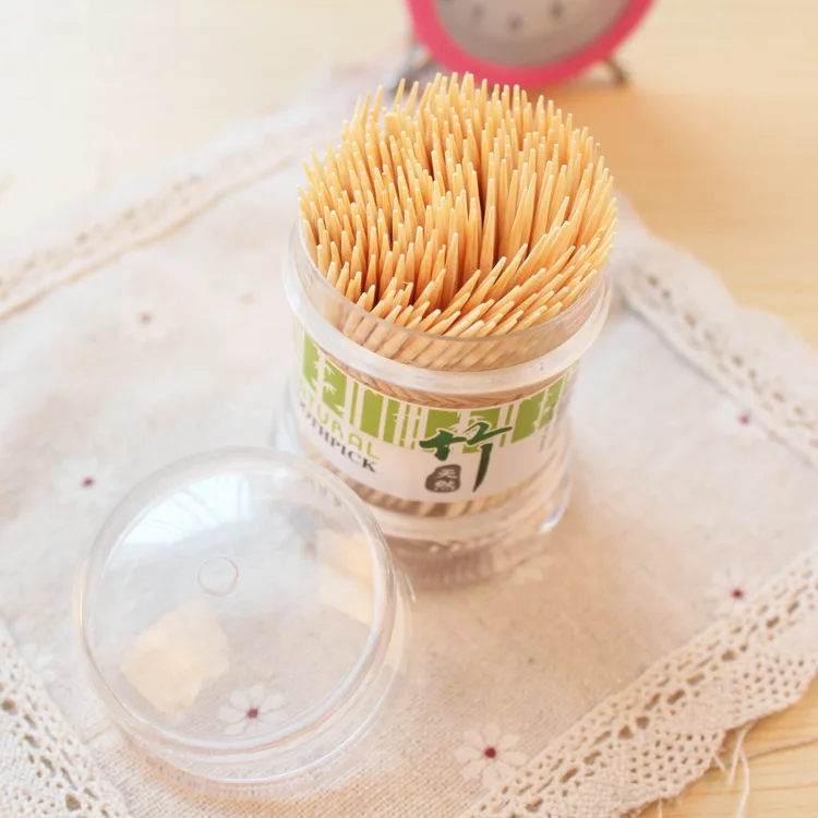 Натуральные Бамбуковые Зубочистки Экологичные одноразовые бутилированные