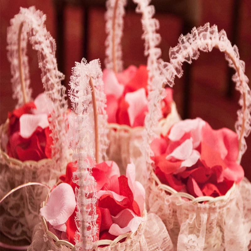 

New Arrival 2018 Cheap Silk Rose Flower Petals 5000 pcs/lots wedding accessories Marriage Wedding Rose Petals Romantic Flower