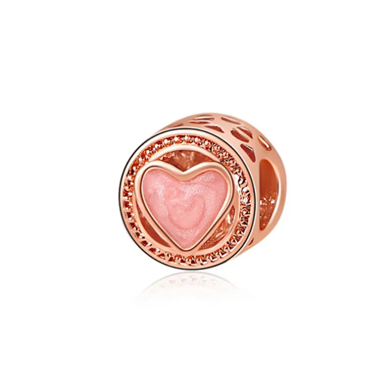 DIY charms plata de ley оригинальный браслет ювелирные изделия на День святого Валентина