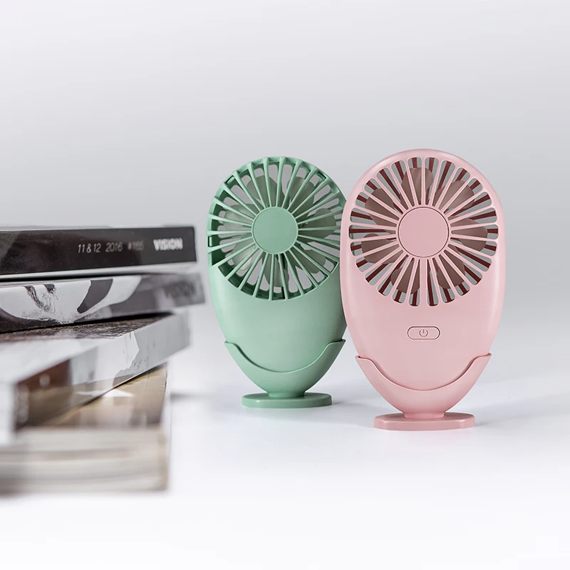 2019 милый вентилятор портативный ручной с перезаряжаемой встроенной батареей USB