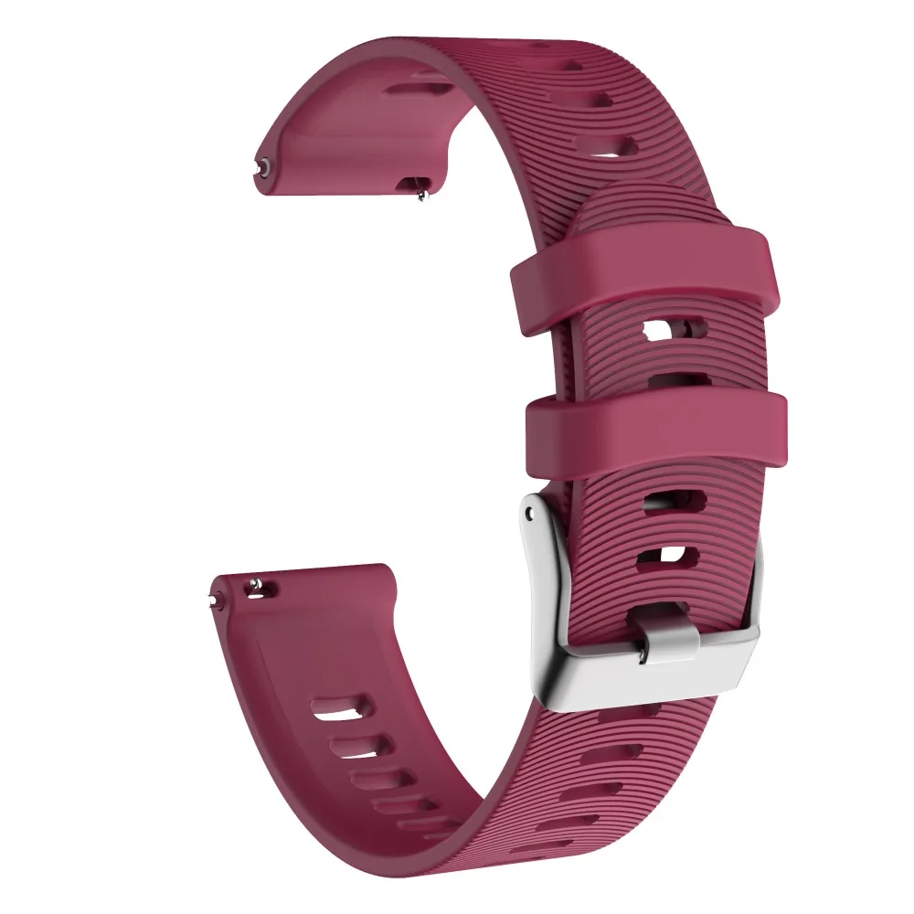 20 мм спортивный силиконовый ремешок для часов Garmin Forerunner 245 245M 645 Vivoactive 3 умный Браслет, ремешок для часов, цветной браслет