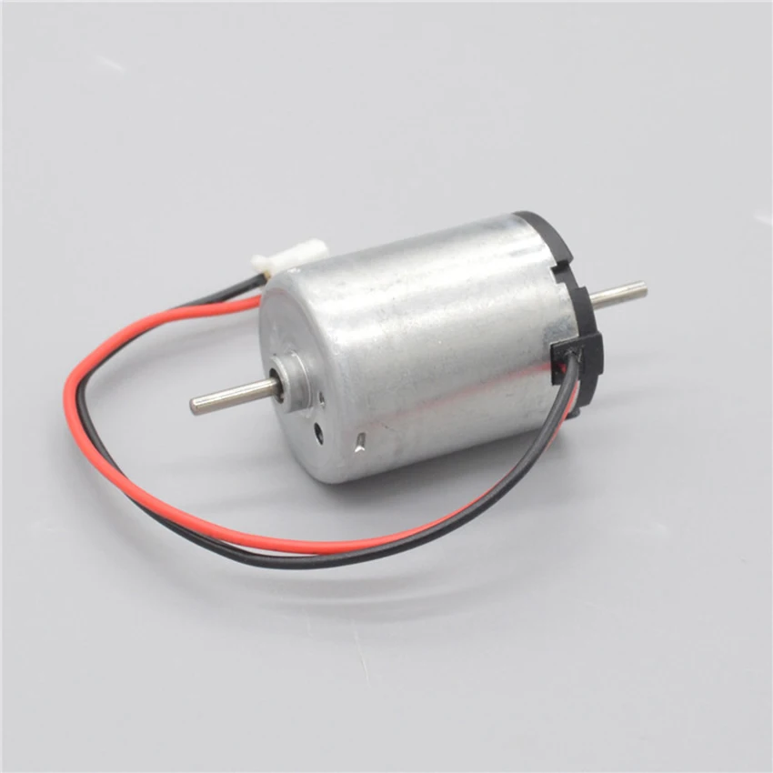 Двойной вал DC 370 двигатель 3V 12V передний и задний шаровой подшипник мотора