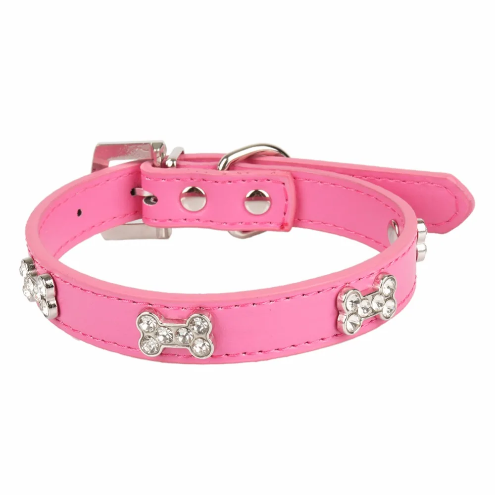 Маленький ошейник для кошек и собак горный хрусталь аксессуары животных череп