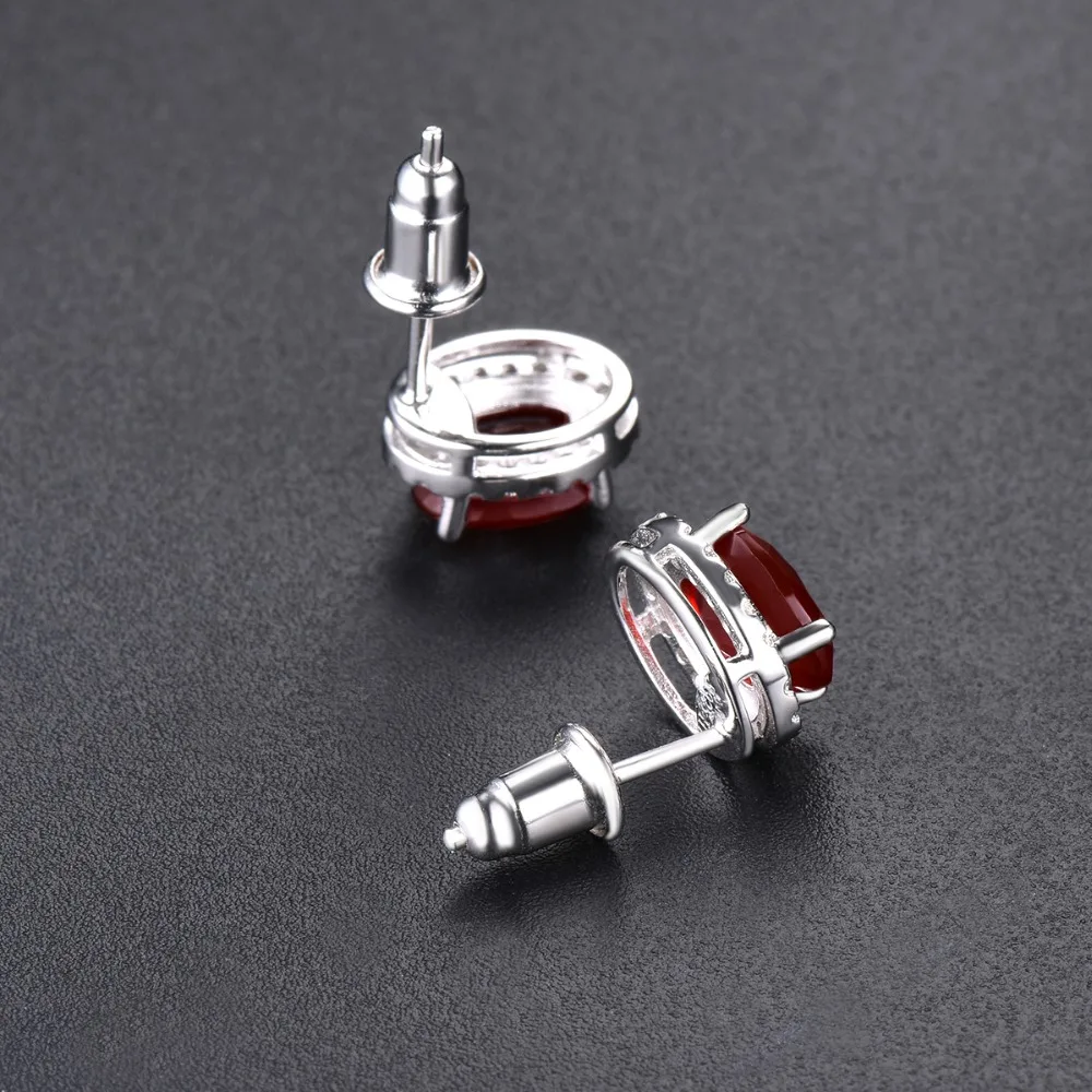 Hutang 7.0ct натуральный красный агат серьги серебро 925 Изящные ювелирные изделия с