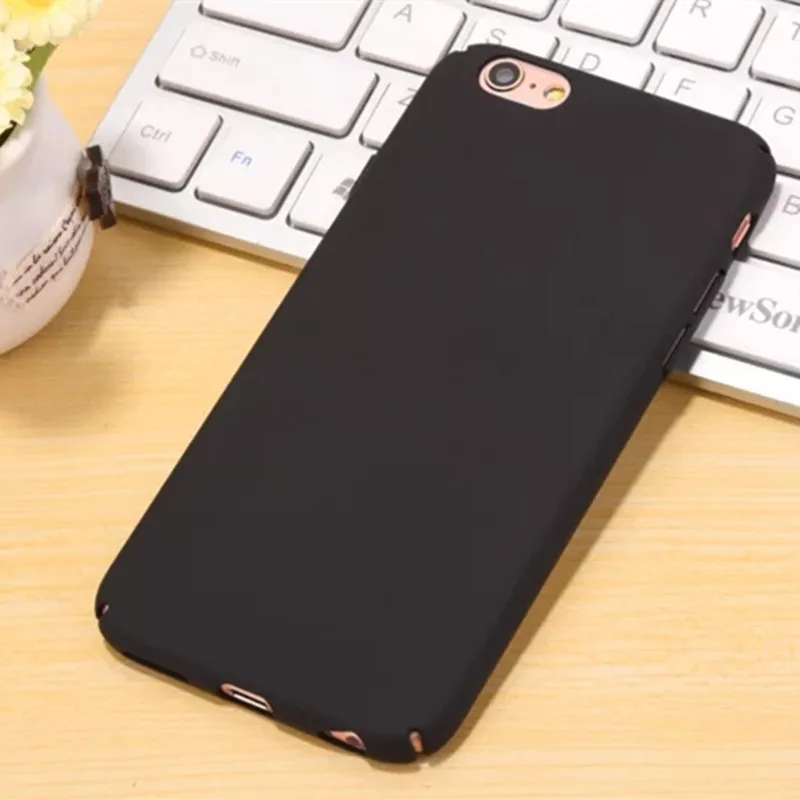 Однотонная одежда защитная задняя Жесткий PC чехол для iphone 7 8 Plus специальный 6 6s 5 5s
