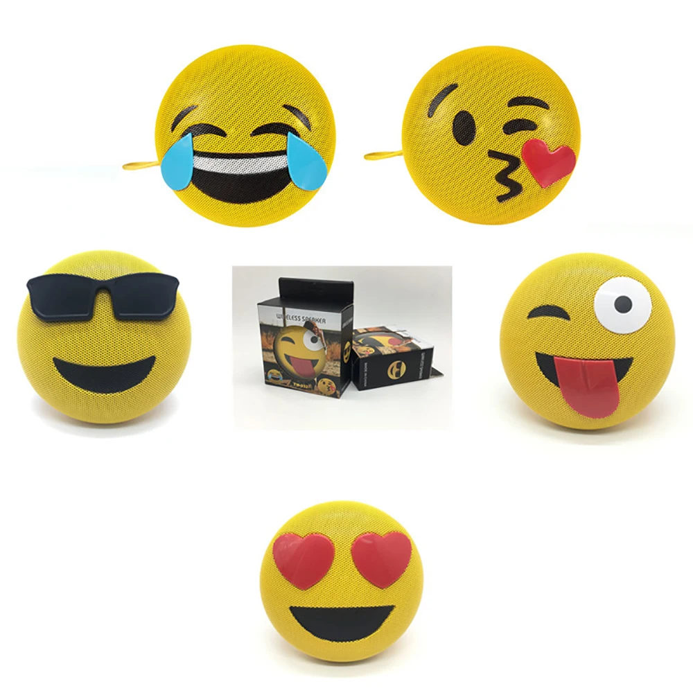 OL12 мини Портативный Emoji смайлик Bluetooth Динамик с подставкой стерео Спорт Hands Free