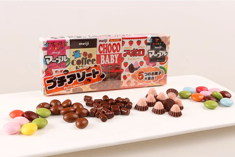 5 коробк. японский закуски мэйдзи шоколад мини шоколадный разбирают комплект