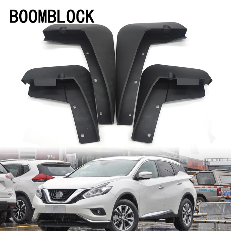 

BOOMBLOCK 1Set/4Pcs Car Front Rear Mudguards For Nissan Murano Z52 2015 2016 2017 Accessories Mudflaps Fenders Splash Guards