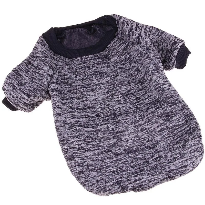 XS-2XL, зимняя теплая одежда для собак, куртка для щенков, пальто, Мягкие Рубашки для собак, Однотонный свитер со щенком для чихуахуа, йоркца, 15