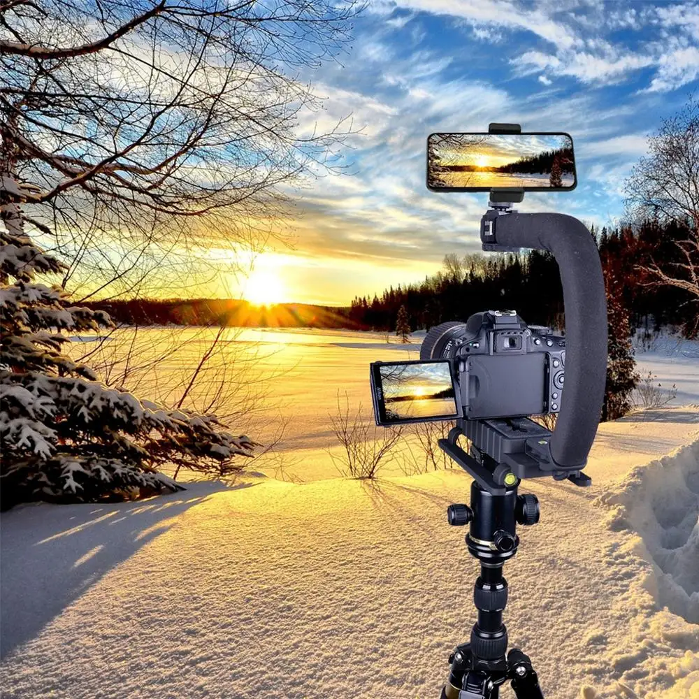 U-Grip Ручка Стабилизатор Vlog видео держатель Rig Steadycam крепление экшн-камера смартфон видео карданный для Gopro Hero 7 6 5 4 3