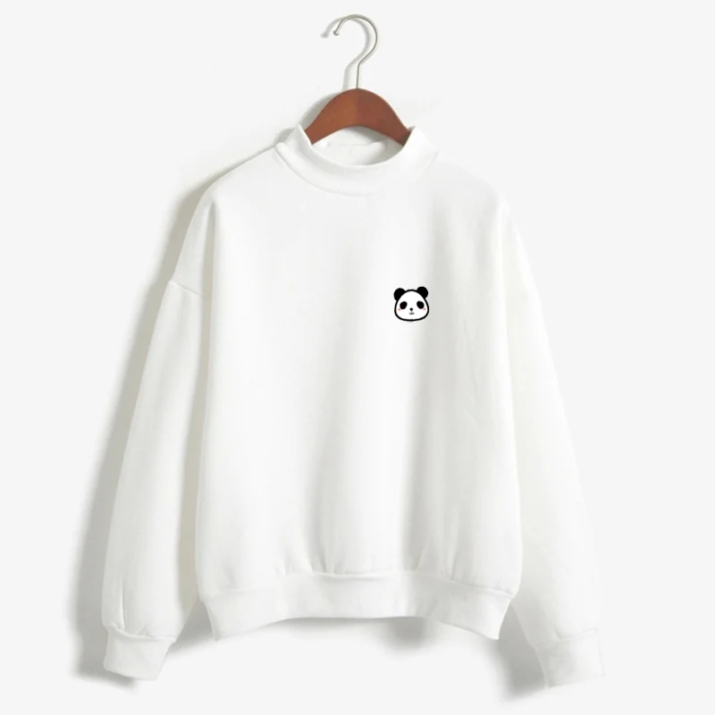 Новинка; сезон осень; длинный рукав; Маленький милый харакуку; Kawaii; принт с пандой; флисовая плотная зимняя Толстовка; женские толстовки; Moletom Feminino