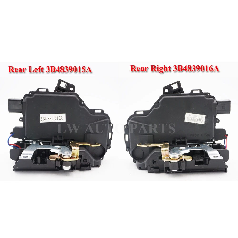 

free shipping 2pc Rear Left + right Door Lock Mechanism For VW GOLF BORA LUPO PASSAT B5 MK4 3B4839015A 3B4839016A For SEAT Skoda