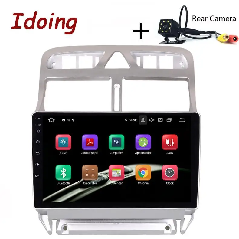 Standard with Camera Idoing " Автомобиль Android 9,0 радио плеер для peugeot 307 307CC 307SW 2002-2013 PX5 4G+ 64G Восьмиядерный gps навигация TDA7850 no 2din - Цвет: Standard with Camera