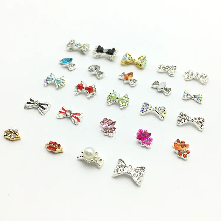 10 шт. Новый Кристалл Красочный ногтей Rhinestone сплава Книги по искусству украшения