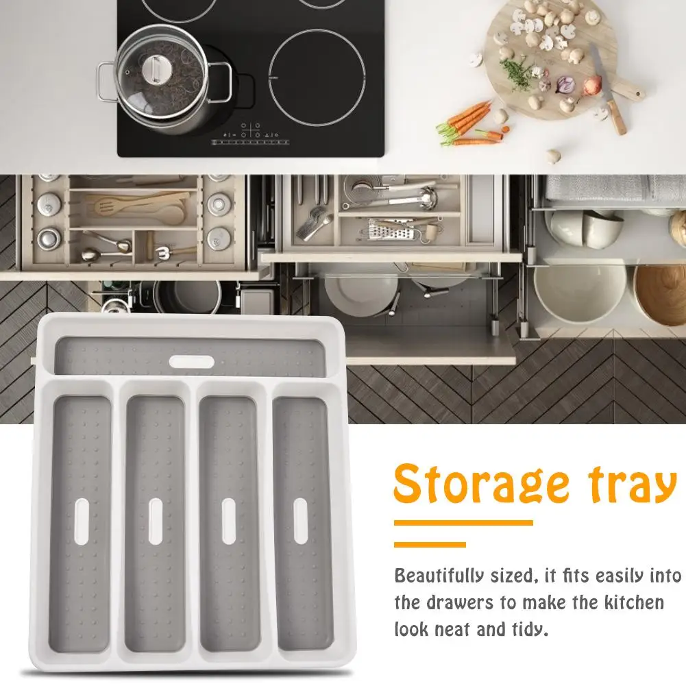 4 отделения искусственный ящик поднос для столовых приборов кухонные аксессуары