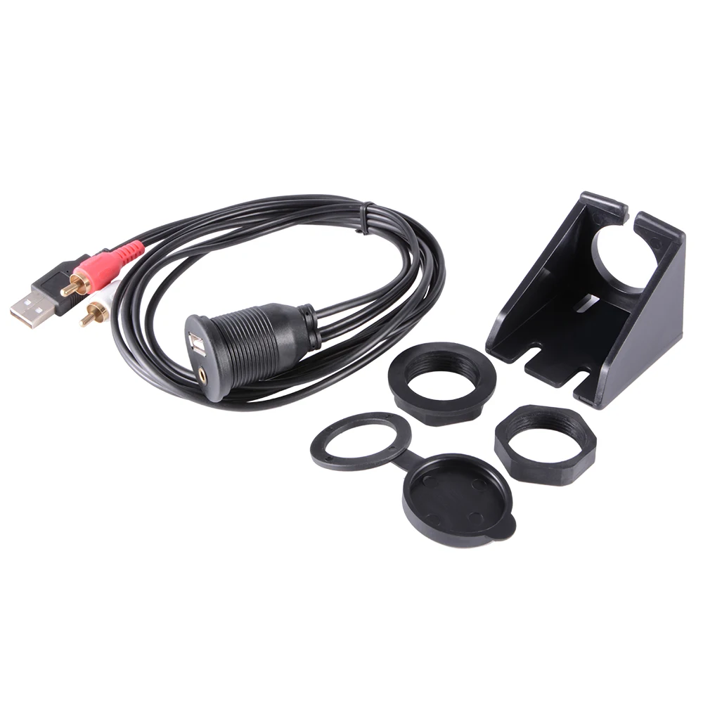 1 м 2 крепление для приборной панели установка USB/Aux 2RCA аксессуар Универсальный