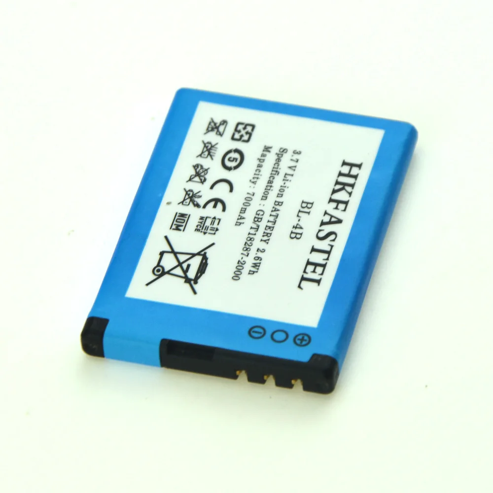 Аккумулятор hkfatel 2630 4B для Nokia 2660 2760 5000 6111 6125 6170 7070 7370 Prism 7373 7500 N76 мобильный телефон |