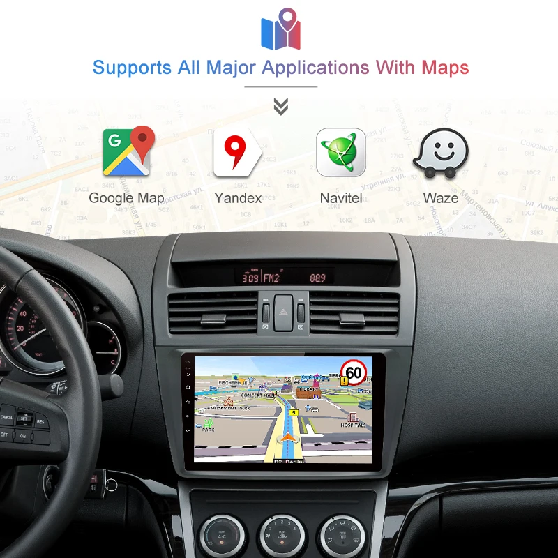 AWESAFE 2 din Android 8 1 автомобильный Радио мультимедийный видео плеер gps навигация для
