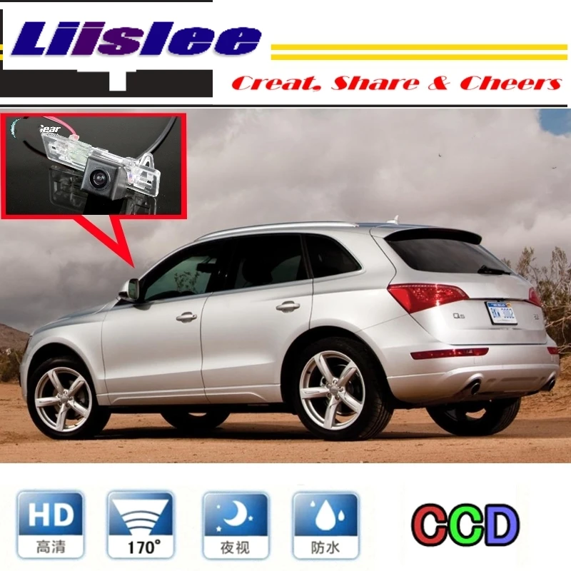 Liislee Автомобильная камера для Audi Q5 2008 ~ 2014 Высококачественная заднего вида PAL / NTSC