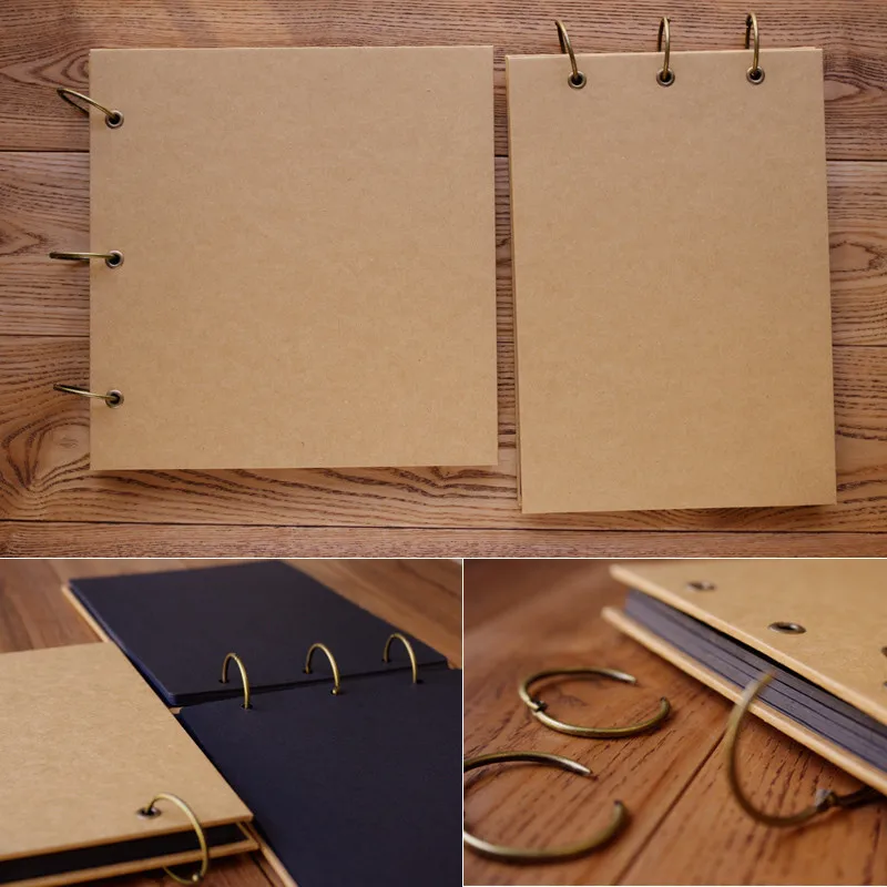Diy ручной работы ретро чистый Крафт-Бумага Обложка для фотоальбома россыпью-лист альбом troqueladoras Скрапбукинг свадебные альбуны de fotos