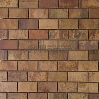 free shipping,  bronze mixed steel mosaic tiles wall covering brass mosaic tiles metal kitchen backsplash tiles bathroom shower