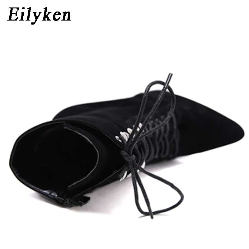 Женские осенние/зимние ботильоны Eilyken модные полусапожки на тонком каблуке и с