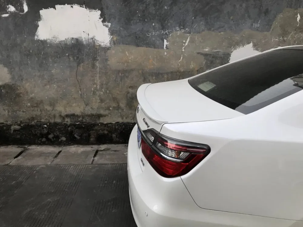 Для toyota camry 2011 2012 2013 высокая твердость и качественный АБС-пластик спойлер на задний багажник, крыло грунтовка "сделай сам"