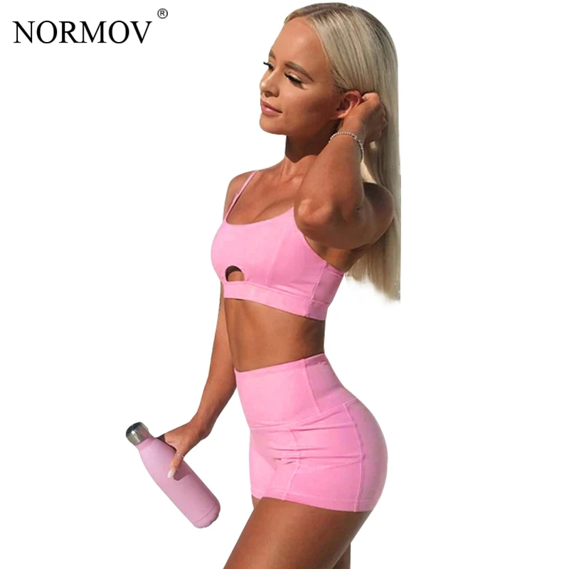 NORMOV Костюм женский комплект из двух предметов летний спортивный костюм короткий