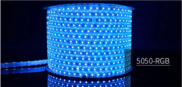 5-15 м/рулон 110 В вход 16 цветов RGB, высокая яркость 60 Светодиодный/м IP65 Водонепроницаемый 5050 светодиодный лента с пультом дистанционного управления