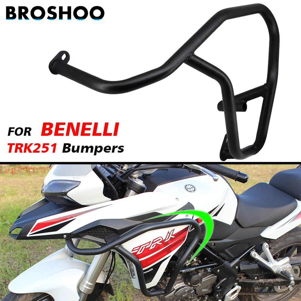 BROSHOO 1 пара защита для мотоцикла двигателя стальной Стайлинг Benelli TRK251 бамперы