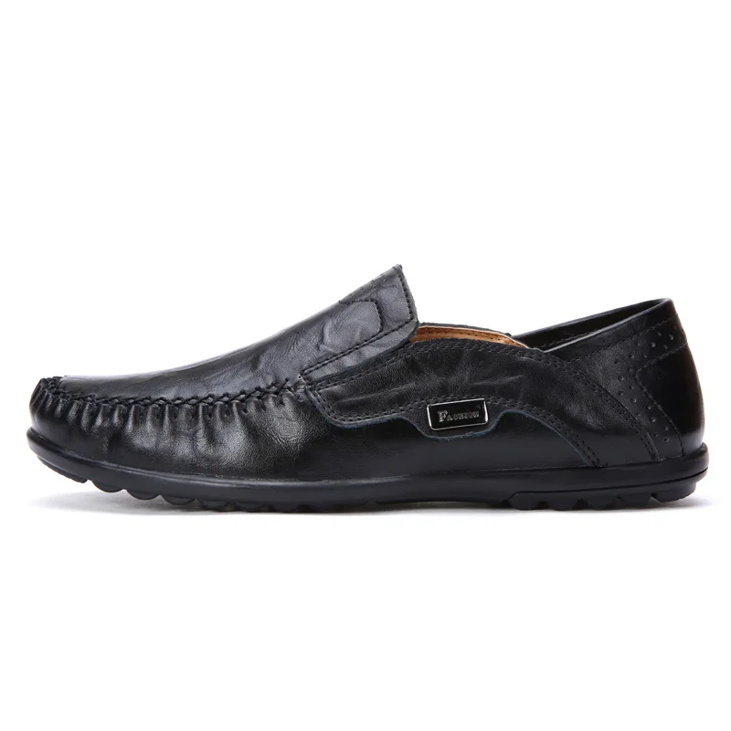 VKERGB Comfortable Soft Suede Men Loafers Cow Genuine Leather Fashion Brand Mens Flats Driving Shoes Plus Size 46 mens leather | Обувь