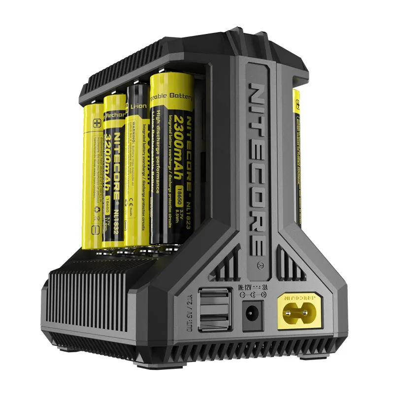100% оригинальное зарядное устройство Nitecore I8 Новинка I2 I4 ЖК интеллектуальное Li-Ion