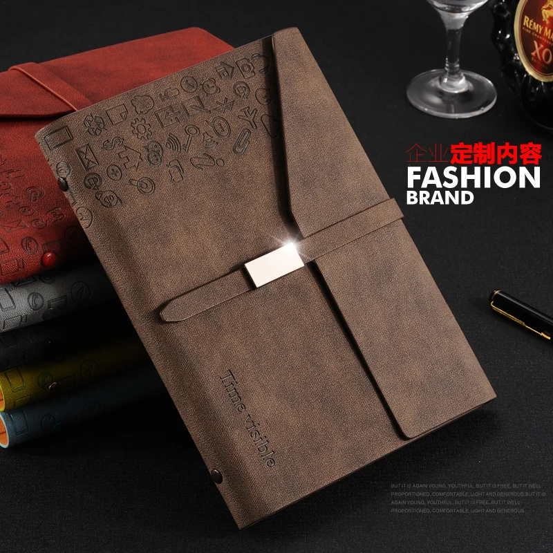 Творческий старинные A5 в переплете ноутбук деловые офисные кожаные планировщик