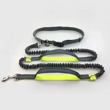 Hands Free поводок для собаки регулируемые поводки для собак бег трусцой Туризм светоотражающий нейлоновый ремень для больших собак 20 - Цвет: Green