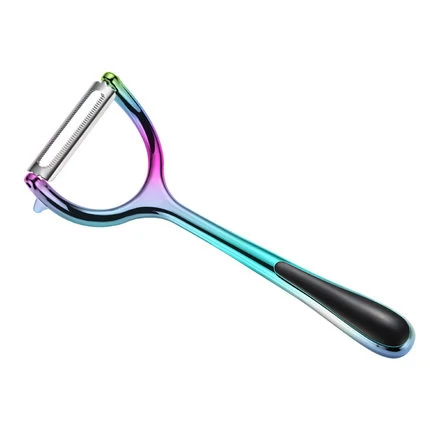 Colorful Овощечистка из цинкового сплава и нож для нарезания соломкой роторный нож для чистки и нарезки соломкой картофеля, моркови Терка нож для очистки овощей Кухонные инструменты 5 цветов - Цвет: Colorful