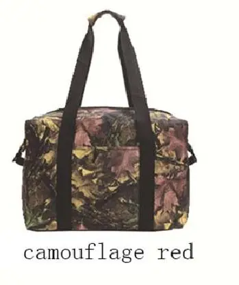 camouflage red Large Большая емкость камуфляжная Термосумка льдом большой обед для пикника модная еды напитки супермаркета Теплоизоляционный чехол сумка - Цвет: camouflage red Large