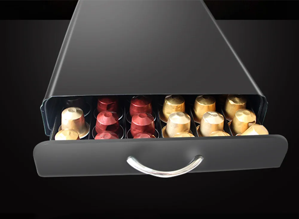 Nespresso кофейная капсула держатель для хранения 60 шт. Nespresso капсулы Nespresso Органайзер кофемашина металлическая стойка
