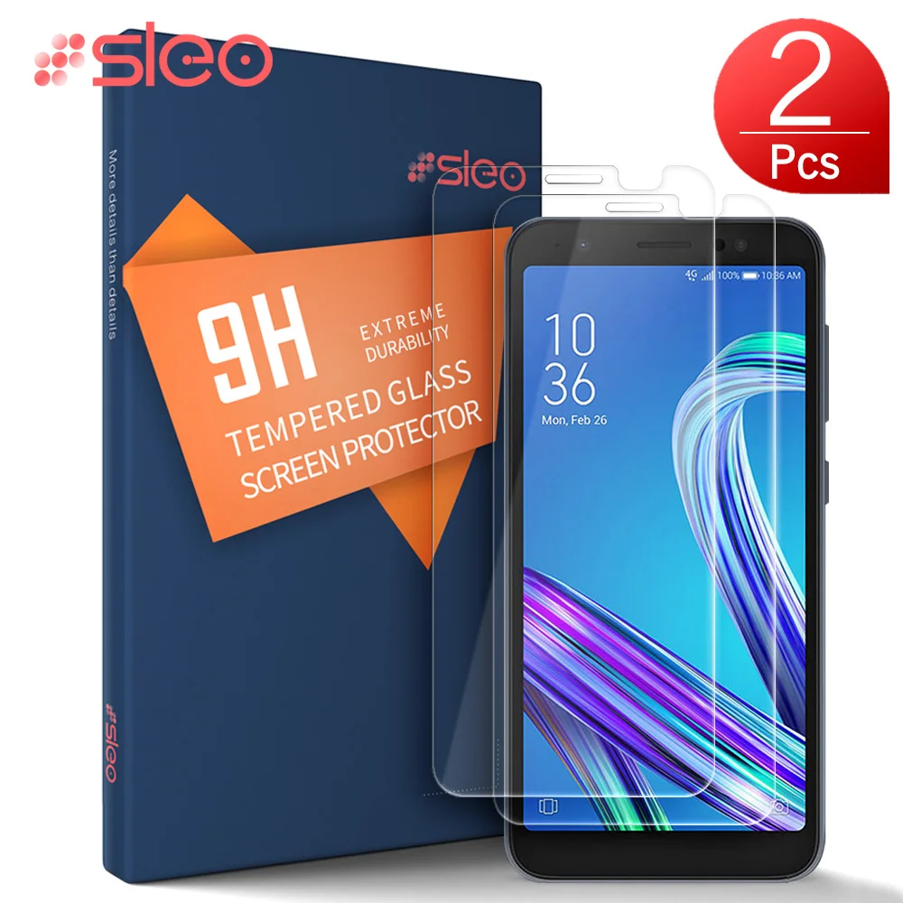 SLEO 2 шт. для Asus Zenfone Live L1 ZA550KL защитное закаленное стекло экрана 9h защитная