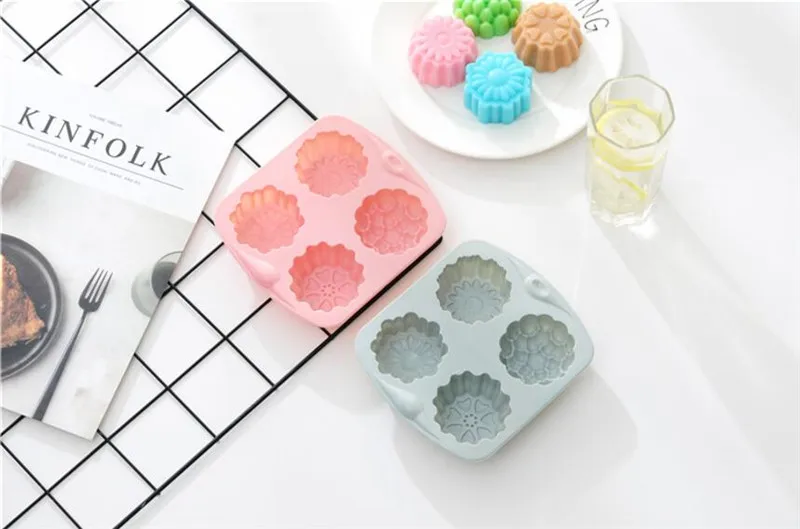 3D Цветочная силиконовая форма инструменты для украшения тортов мыла шоколадная