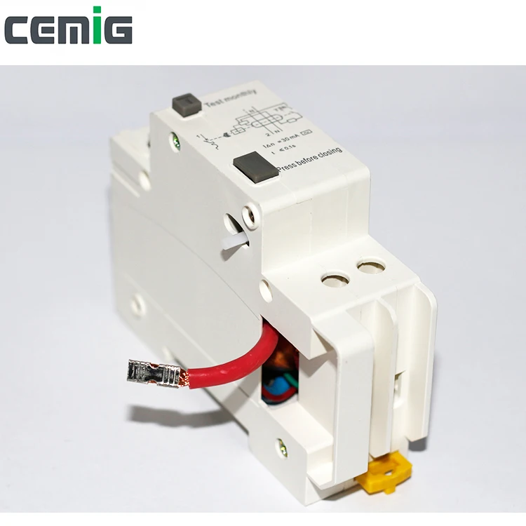 Cemig 1P + N RCBO миниатюрный автомат защити цепи утечки переменного тока выключатель