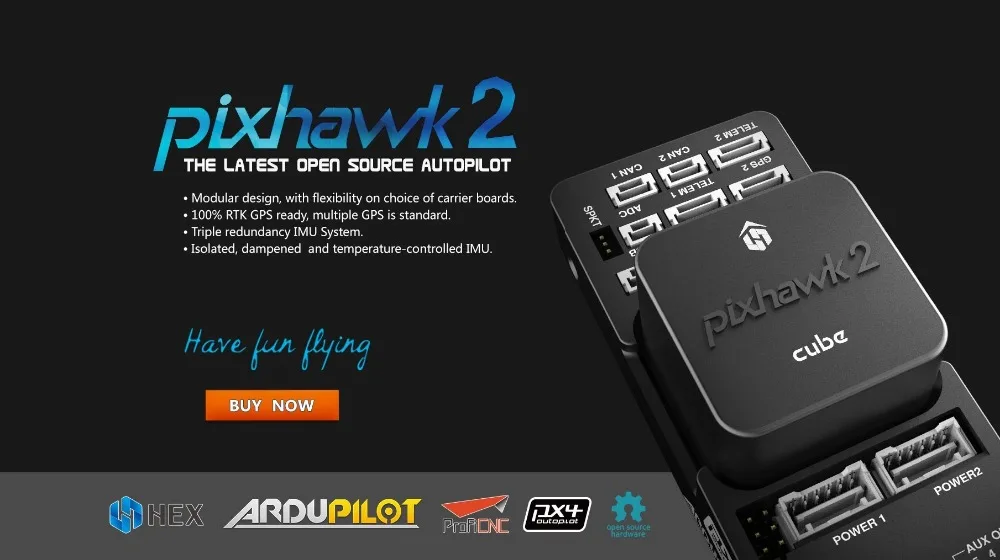 Pixhawk 2,1 стандартный набор: куб и несущая плата Pixhawk2.1