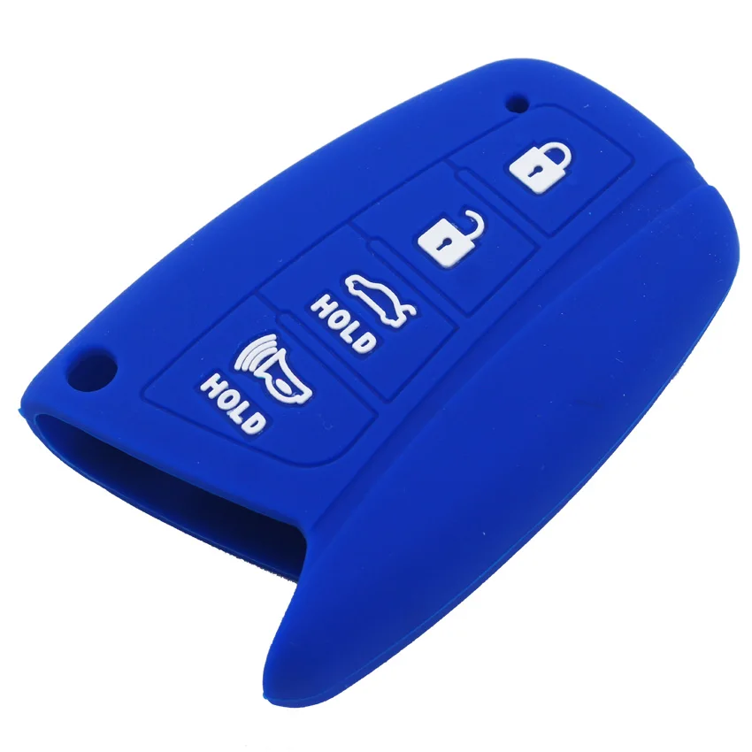 Чехол для Hyundai Santa Fe Tucson ix45 Accent Genesis Equus Azera Solaris ix35 4 кнопки 1 шт.|car key case cover|smart casekey for
