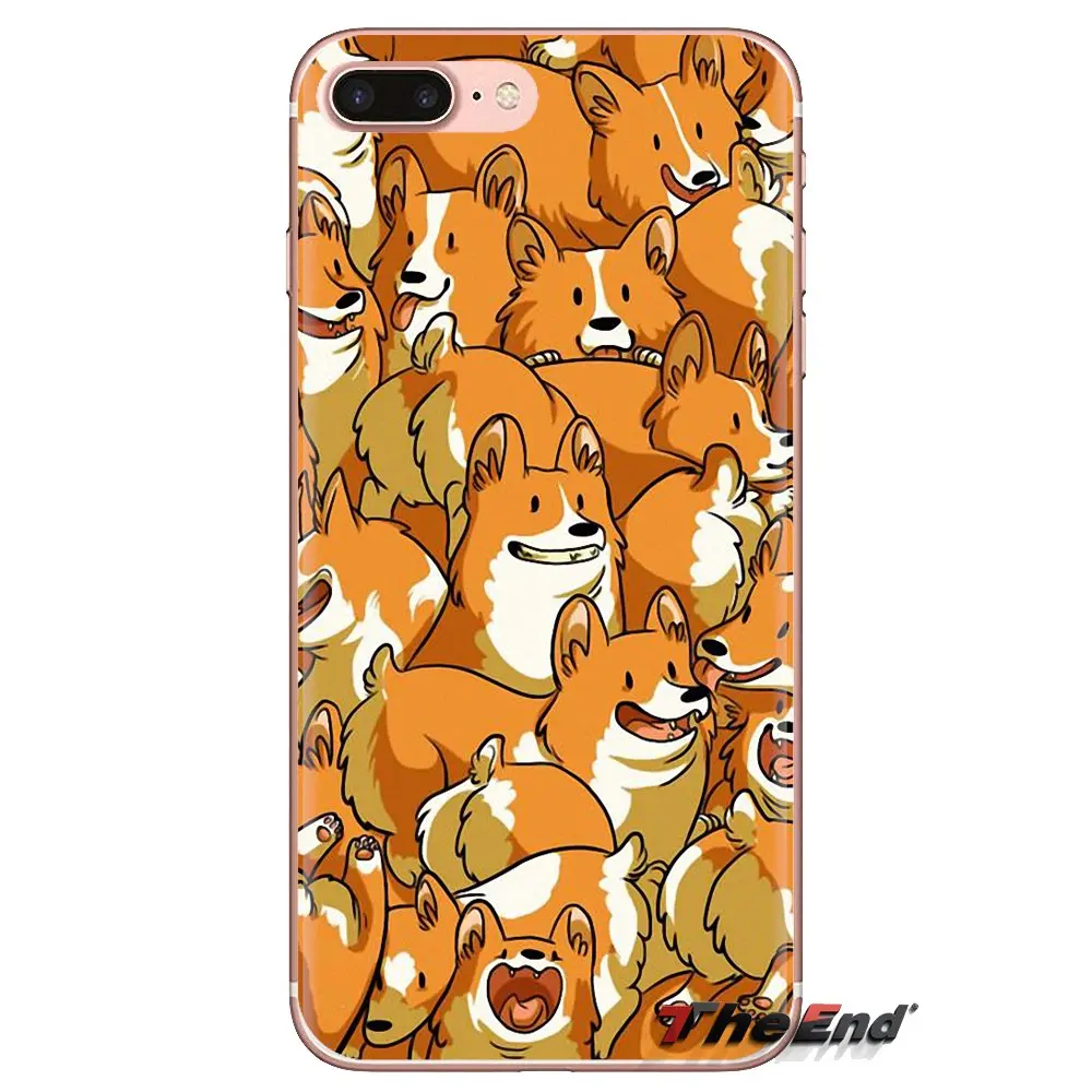Прозрачные чехлы из ТПУ для iPod Touch Apple iPhone 4 4S 5 5S SE 5C 6 6S 7 8 X XR XS Plus MAX Pembroke Welsh Corgi Dog puppy |