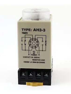 ST3PF 110V AC 8-Pin DPDT 10s выключенное время работы цвет черный | Обустройство дома