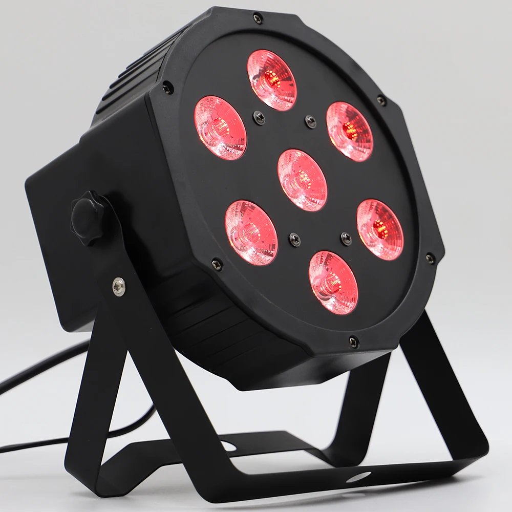 2 шт./лот светодиодный par мыть диско светильник вечерние dmx 7x12 Вт светодиодный DMX rgbw 7 светильник ing звук активный Точечный светильник проектор