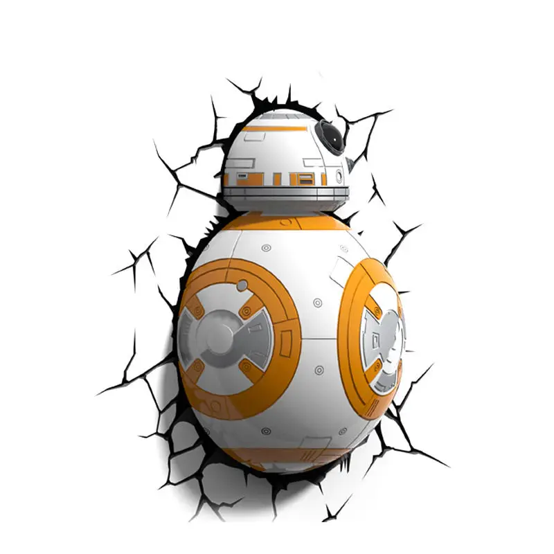 [Топ] Креативные войны BB 8 фигурки роботов Модель 3D Настенный светильник