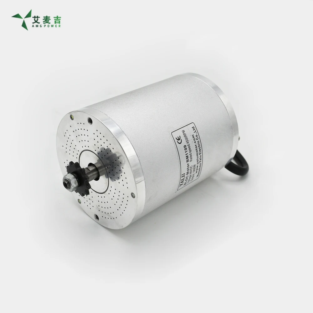 Фото BM1109 2000 Вт бесщеточный двигатель 48 В 60 В BLDC двигатель для моторной тележки электронного велосипеда комплект для переоборудования электрического велосипеда высокая эффективность №2