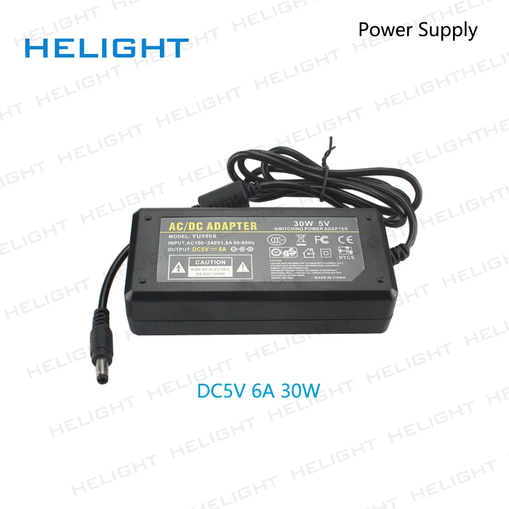 AC100-240V-DC5V-2A/3A/6A/8A/10A адаптер питания импульсный источник питания конвертер адаптер зарядное устройство US/EU/AU/UK Штекер 5,5x2,5 мм